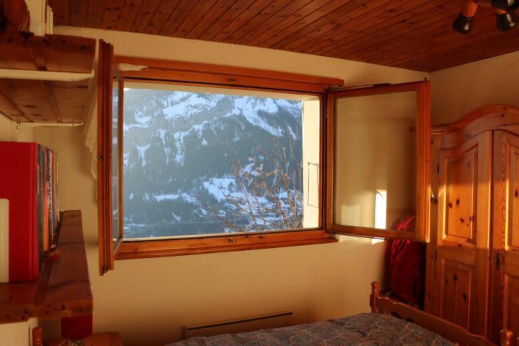 Gemuetliche Wohnung Mit Traumaussicht! Albinen Extérieur photo