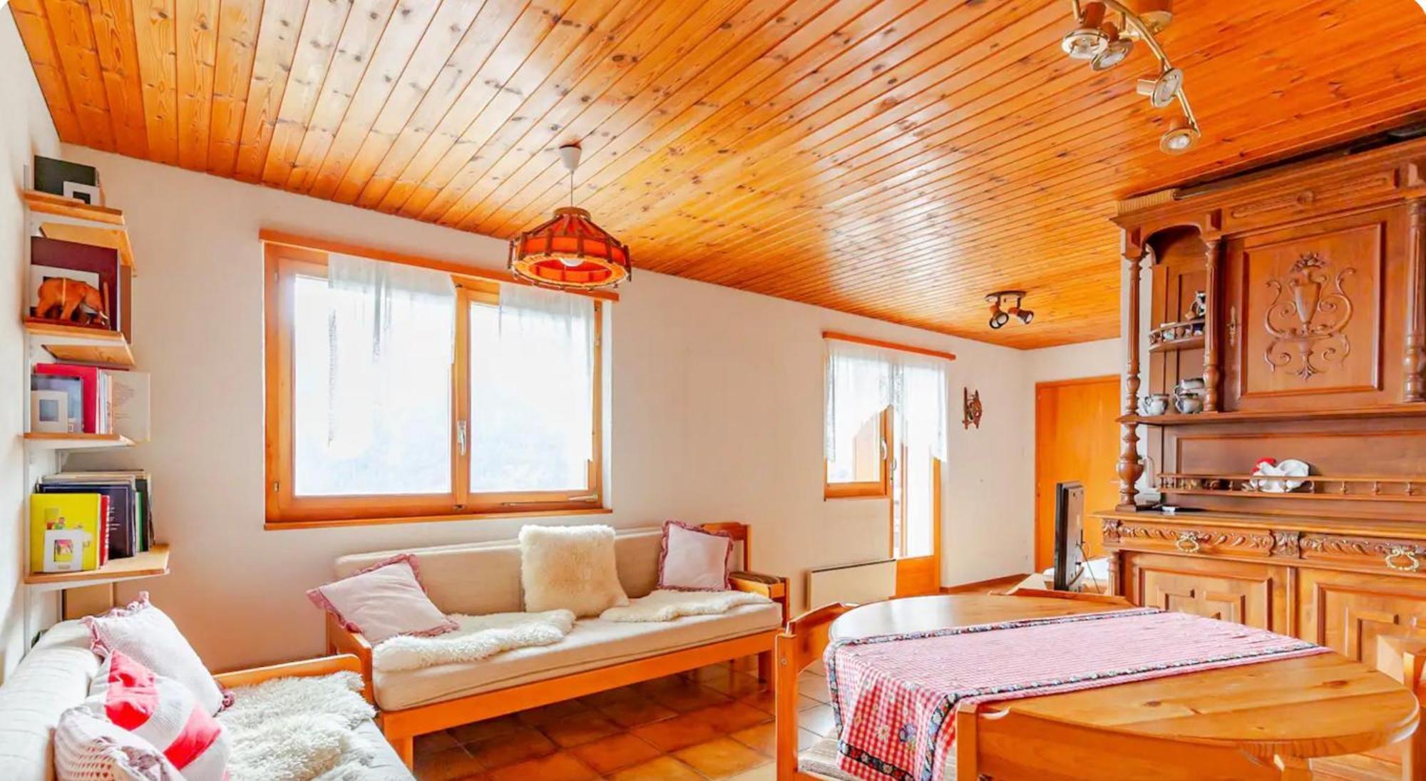 Gemuetliche Wohnung Mit Traumaussicht! Albinen Extérieur photo